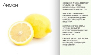 Минеральные вещества в лимоне